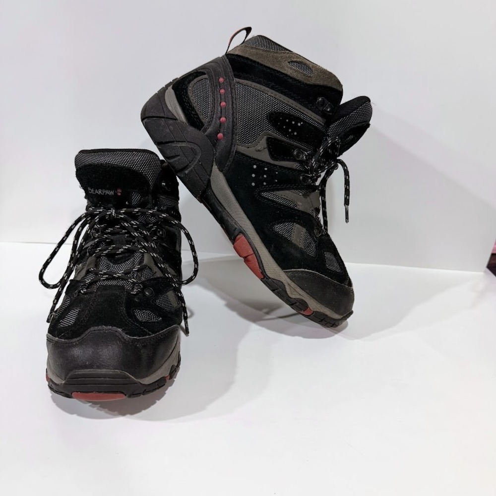 Bearpaw Brock Mens Hiking Boots Black Trail Shoes Size 9 Camping Gorp Granola‎